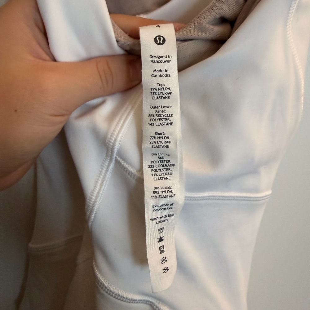 Lululemon White Court Crush Tennis Dress